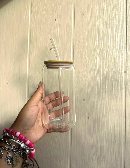 Clear 16oz Glass Cup