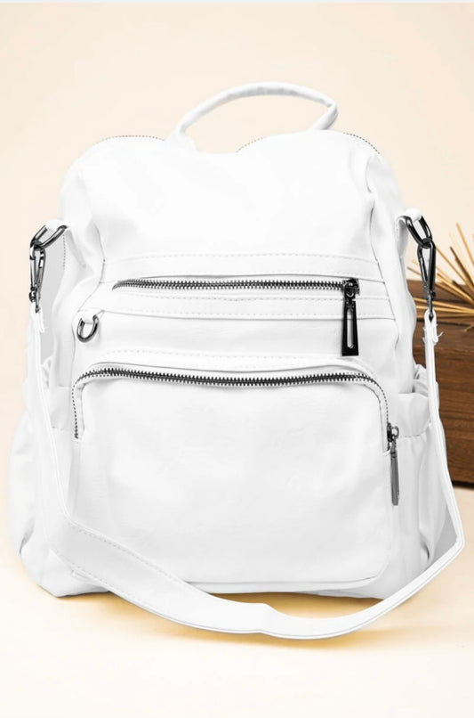 On - the - Go White Tote Bag