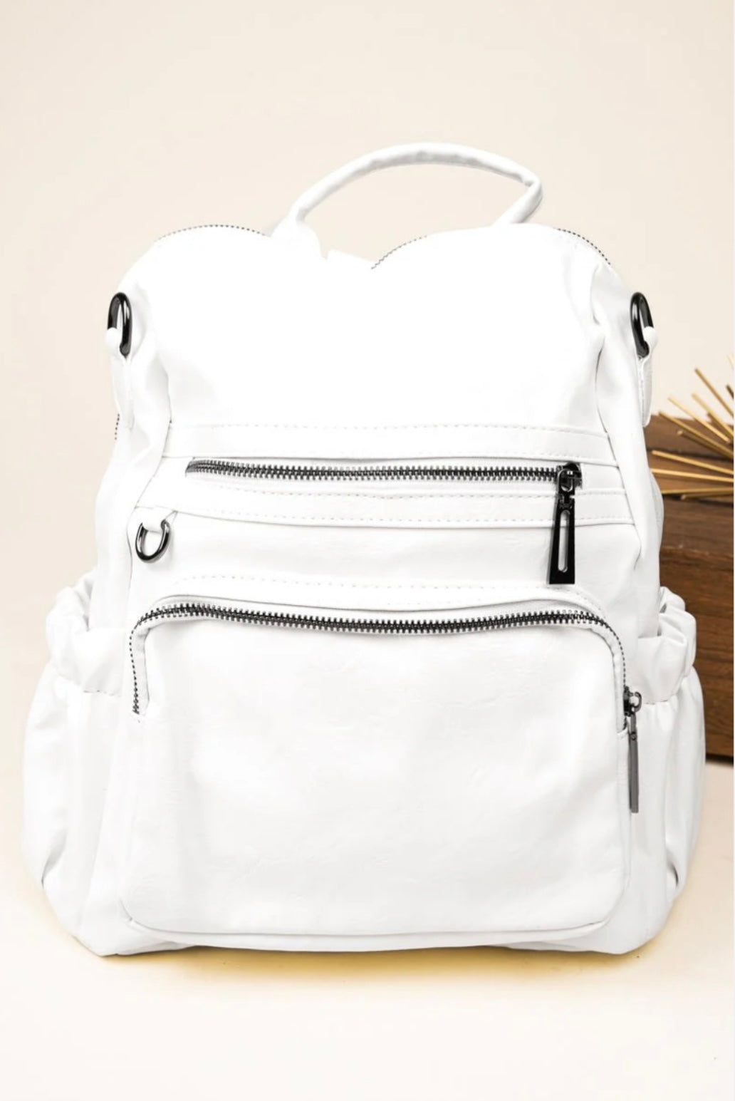 On - the - Go White Tote Bag