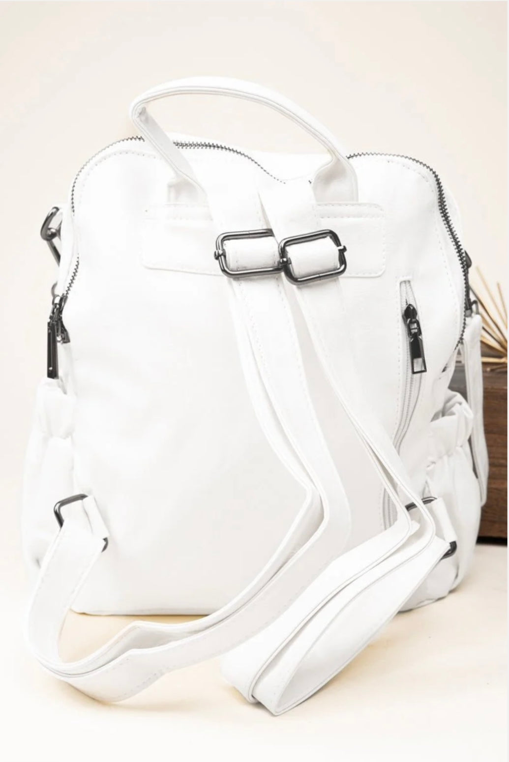 On - the - Go White Tote Bag